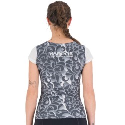 Damen T-Shirt Karpos Loma Print W Jersey weiß-grau